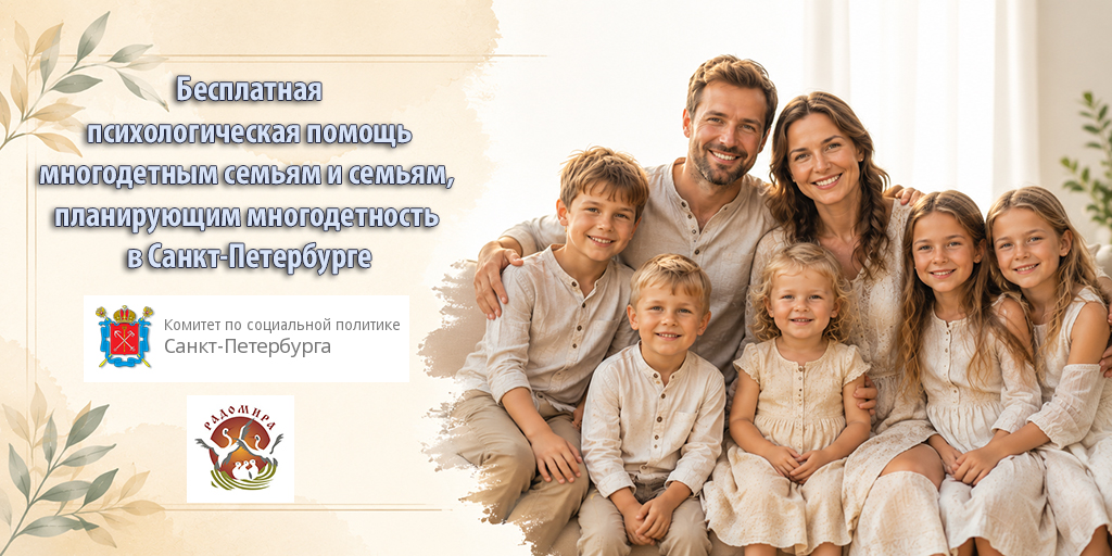 Бесплатная психологическая помощь многодетным семьям